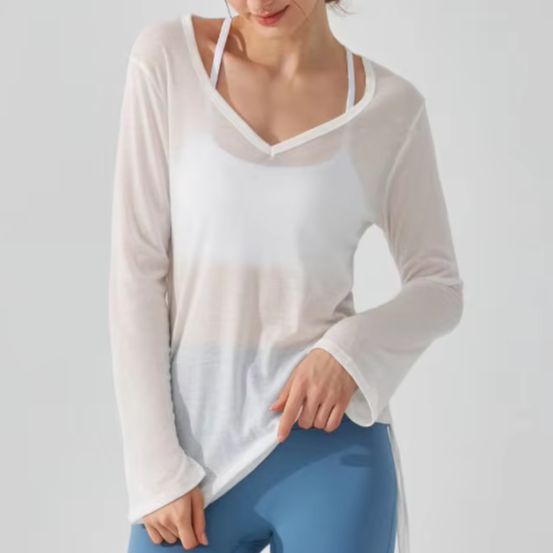 Pilate Yoga Workout - Camiseta deportiva de manga larga para